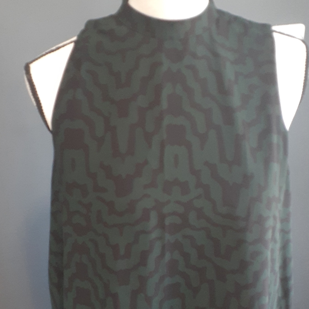 BB DAKOTA green Babydoll Dress Sz M - Picture 2 of 14